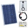 Photonic Universe Photonic Universe 20W 12V solar charging kit with 5A solar controller and battery cable with crocodi