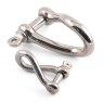TCS Chandlery D Shackle - Twisted A4 Stainless Steel