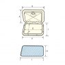 Lalizas Hatch for VHF/RadioCD, 180x285mm,