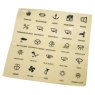 Self-adhesive Transparent Function Labels For Carling Rocker Switches 25pcs Set