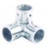 3-way corner fitting, AISI 316, tube 22mm