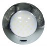 AquaLED Dome light, round, chrome, with switch, 4.8W, 12/24V DC Multivolt
