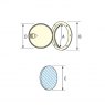 Nuova Rade Inspection Hatch, Cream