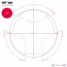 Lopolight Lopolight  2nm 360° Red, silver w/FB base