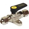 Compression Ball Valve Foot Mount 5/16" x 5/16"