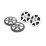 JBL Marine 6.5" Club Speaker (Pair), RGB LED with White and Grey Grill