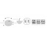 Mantagua MANTAGUA Navigation Sidelight - <20m boat - stern white 135° without black cover cap