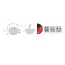 Mantagua Navigation Sidelight - <20m boat - Port Red 112.5° without black cover cap