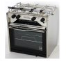 Techimpex MASTERGRILL Double burner gas cooker with oven and separate grill compartament