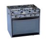 Techimpex Techimpex Mariner 3 Cooker - 3 Burner Hob, Oven & Grill, Pan Clamps, Gimbals - Stainless Steel Oven