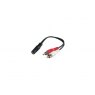 Fusion MS-CBAUX 3.5mm Female Auxillary to 2 x RCA Male Cable