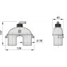 Vetus Vetus Anti-syphon device with valve, for 38mm hose