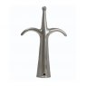 Boat Hook Head double - Chromed Brass
