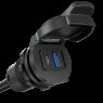 AquaAmp USB C/A Receptacle & Smart Data Port Relocator w/ Power Injection 30W PD USB-C & 6W USB-A