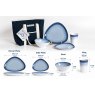 Flamefield  Flamefield 16Pcs Set Aegean Sea Blue With Cooler Bag