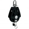 Lewmar Synchro Block Single Becket Black - 50mm