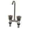 Aquafax Chromed Brass Twin Mixer Tap