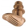 Guidi Brass Grated Water Intake Scoop 3/4