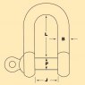 TCS Chandlery Galvanised Bow Shackle