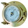 Meridian Zero Brass Porthole Barometer - Small